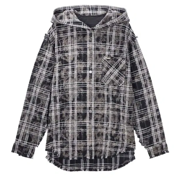 TREEMINGBIRD Fringe Set-Up Hoodie Shirts SpreadCheck