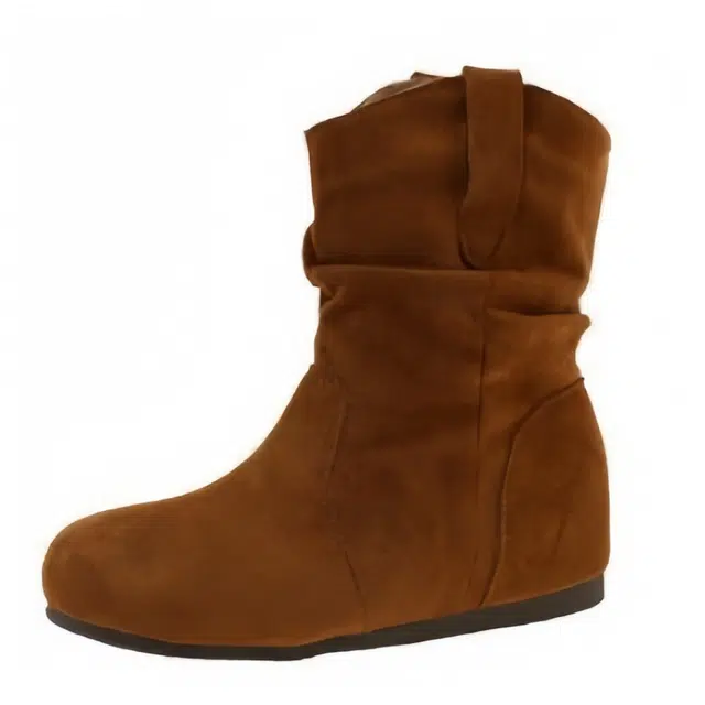 拾伍象 合成革 小众经典复古 短靴 女