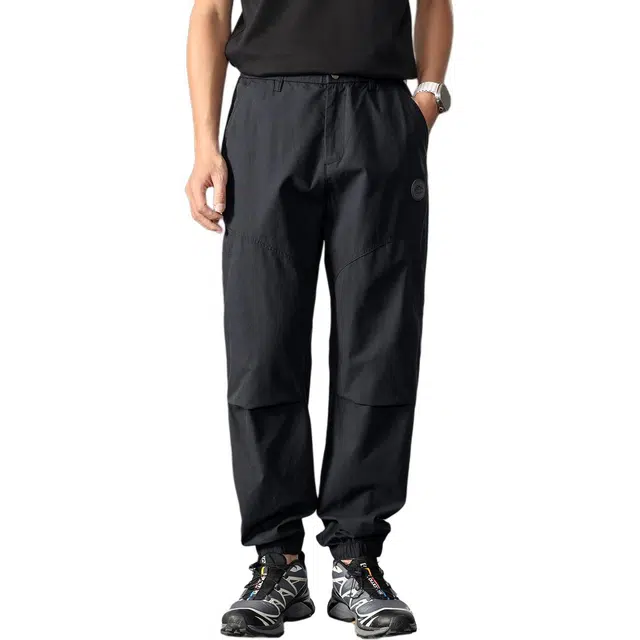 贵色 韩系潮牌街头简约风时尚百搭潮流户外日常穿搭拼接口袋设计休闲工装裤 男女同款