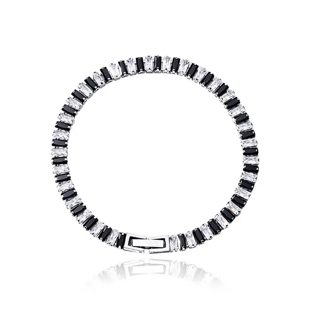 永恒旋律 高级感简约个性设计现代潮流潮酷嘻哈街头痞帅经典配饰时尚百搭复古精致 日常通勤风搭配 钛钢 手链 男款