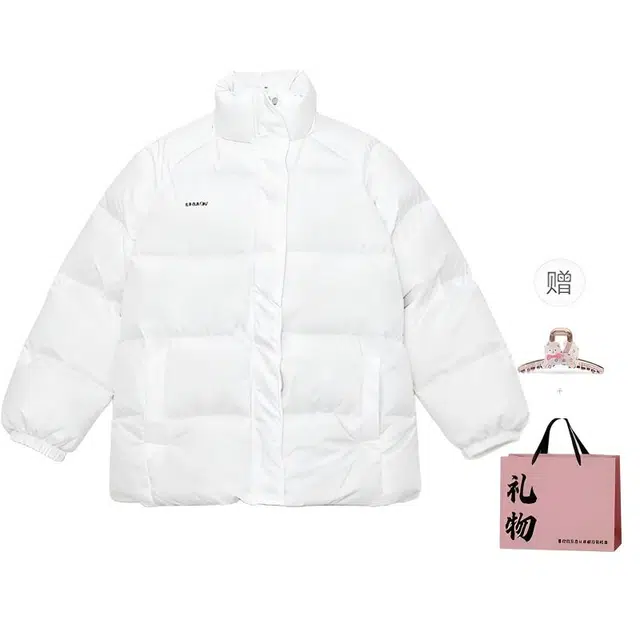 柏黛妃 立领加厚面包服外套保暖棉袄女加绒夹棉棉服 女款