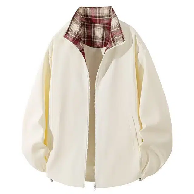 拾个壹先生 美式复古街头小众痞帅外套高街潮牌原宿风韩版无性别主义穿搭亲肤柔软舒适时尚个性潮流宽松休闲百搭设计感直筒夹克 男女同款