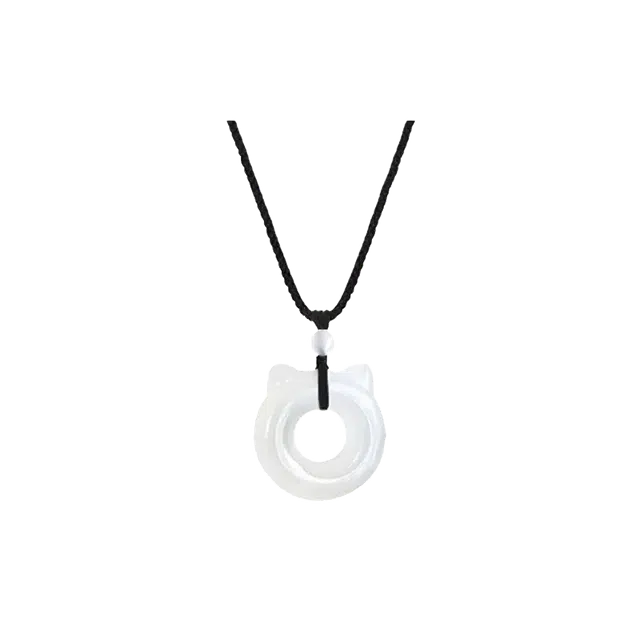 【招财猫头】 缇克玺 精致莹润国潮新中式 百搭小众设计感钟爱久久#好运 白玉菩提 项链 男女同款情侣款