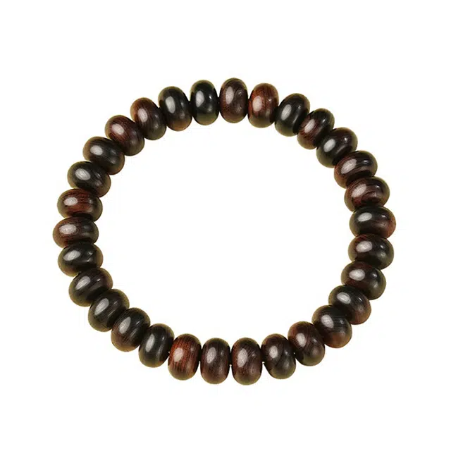 宣华意 收藏级国风新中式潮流复古时尚百搭文玩佛念珠算盘珠招财纳福 好运 单圈 崖柏 手串 男女同款情侣款