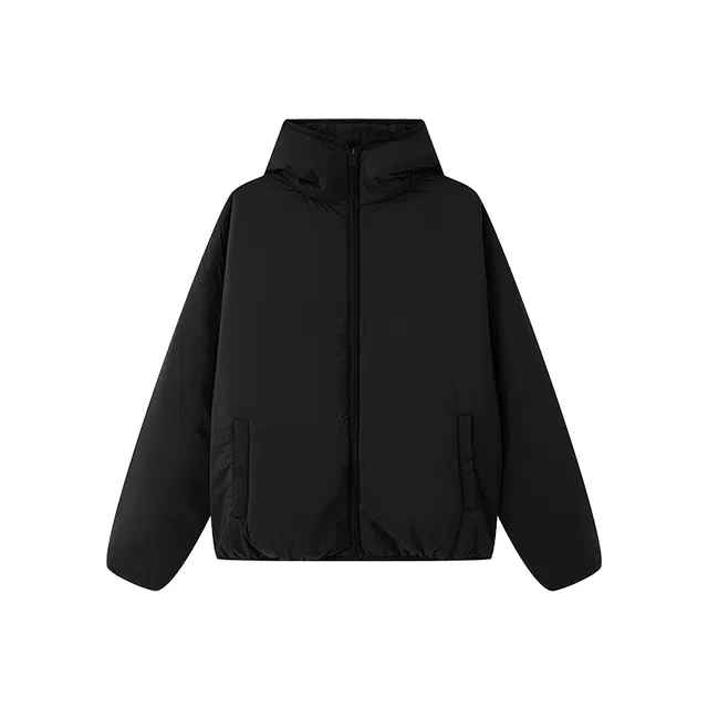 无畏东方 厚款宽松舒适百搭连帽长袖棉服 男女同款