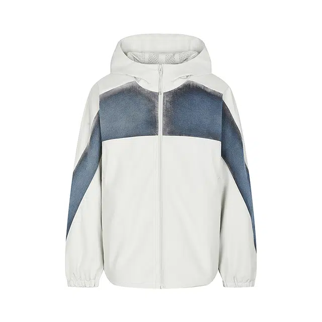 速写 宽松时尚舒适长袖连帽夹克 男款