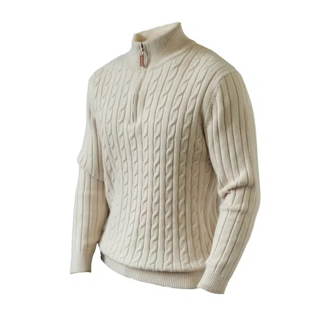 半空山 纯色简约百搭潮流长袖针织衫 男女同款