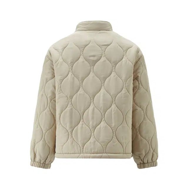 佐丹奴 双面穿立领葫芦绗缝棉衣外套棉服 女款