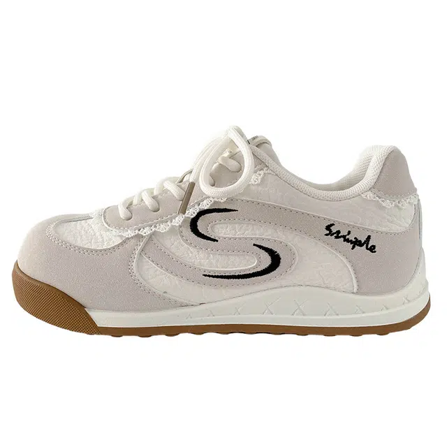 拾伍象 简约百搭美式休闲鞋透气德训鞋 复古板鞋 女