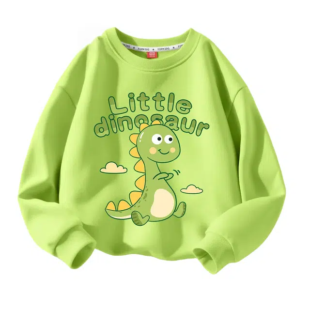 吉姆沃克卫衣 春秋冬季小孩上衣中大童装男孩恐龙印花男女童