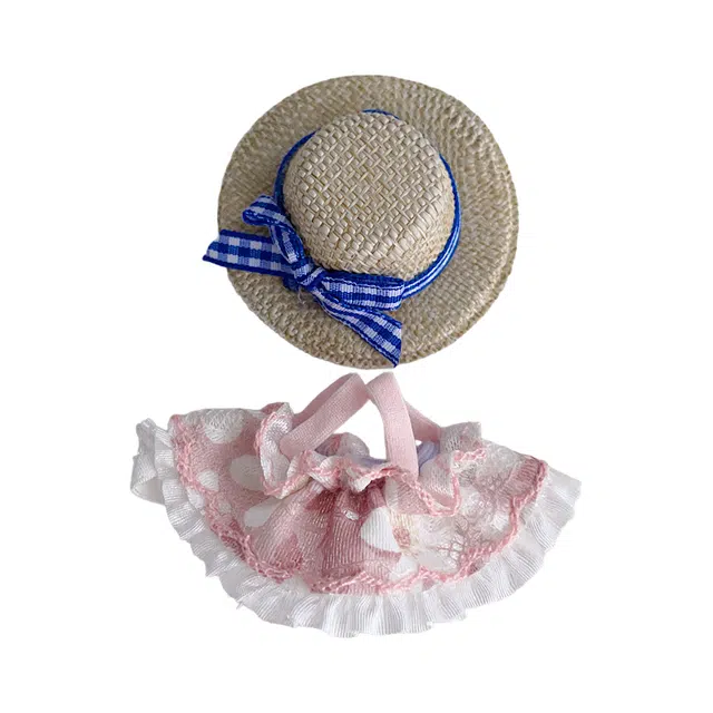 图米鱼 刺绣吊带裙 粉紫蓝心底 小鼻嘎穿 娃衣着替