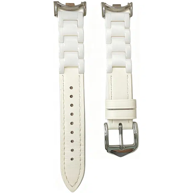 戴曼达 表带 小米红米适用 陶瓷拼皮材质 精致简约 男女通用