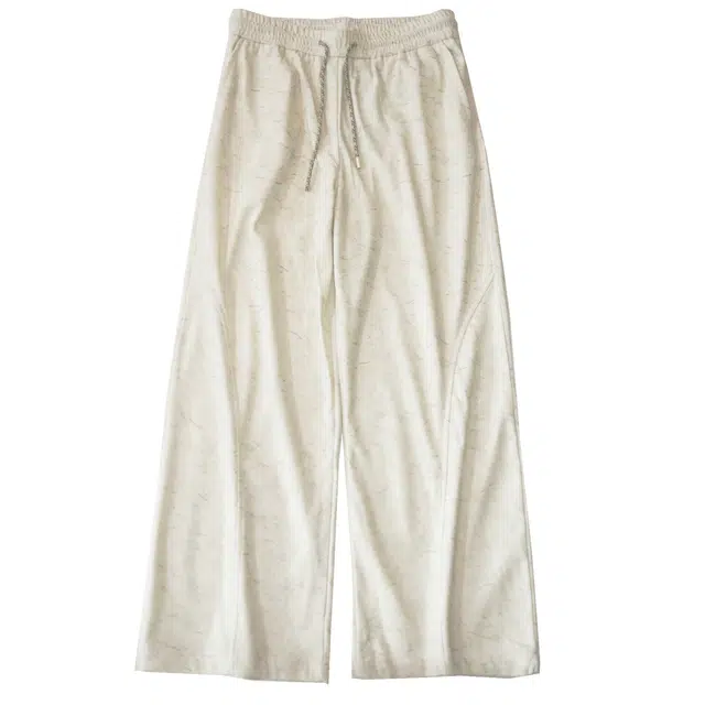 范索米 秋款港风复古 灯芯绒轻松通勤直筒阔腿长裤休闲裤 男女同款