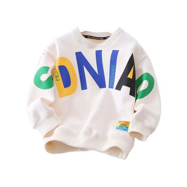 吉姆沃克卫衣 秋冬季宝宝圆领中大童加绒加厚长袖休闲保暖上衣