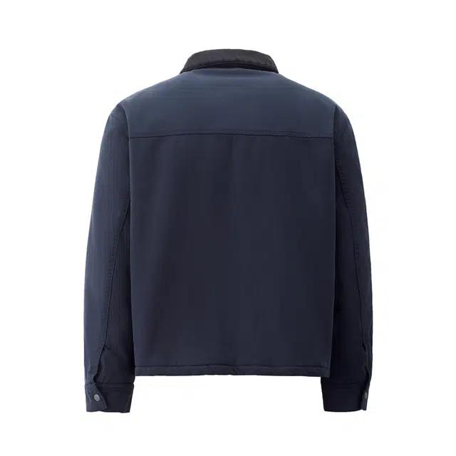 佐丹奴 纯棉巴恩风撞色翻领梭织棉衣外套棉服 男款