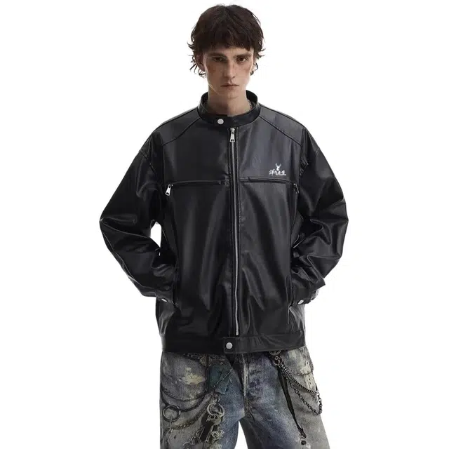 洋气先生 美式复古简约时尚百搭小众高级感潮流痞帅日常通勤运动休闲基础款宽松立领防风保暖耐磨无性别主义长袖夹克外套 男女同款