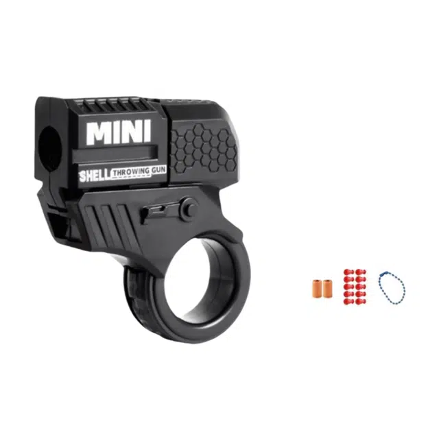 悦米乐 迷你抛壳指环枪创意软弹发射 其他玩具枪