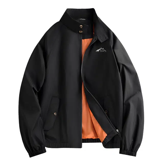 赛琪 美式潮流高街时尚老钱风氛围感简约大口袋设计防风透气宽松休闲百搭立领户外教练飞行员夹克外套 男女同款