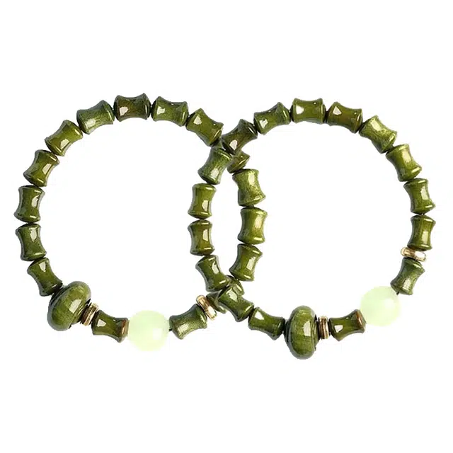 琛宬 考试上岸 招财纳福节节高升转运新中式国潮金榜题名逢考必过吉祥如意蒸蒸日上佛珠#好运 绿檀 木作手串 男女同款情侣款