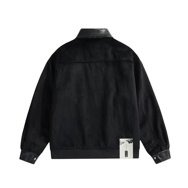 布客行 哈灵顿轻奢老钱风高级感潮服硬挺重磅美式复古高街工装雅痞机车机能风防寒秋冬保暖皮衣夹克 男女同款