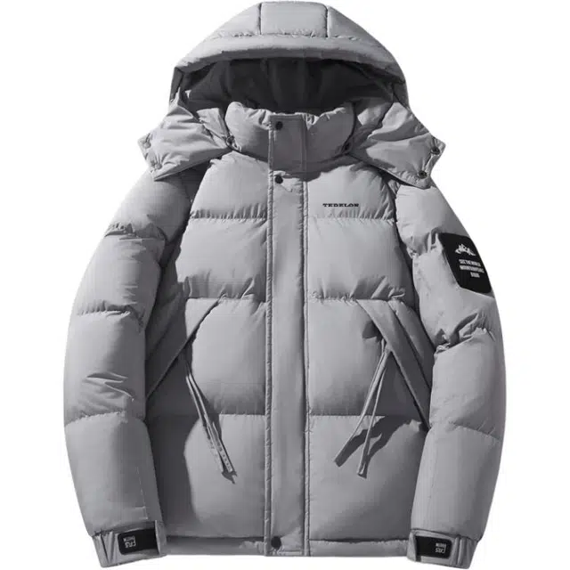 太子龍 美式潮流时尚加绒加厚休闲潮牌连帽宽松保暖棉衣外套棉服 男款