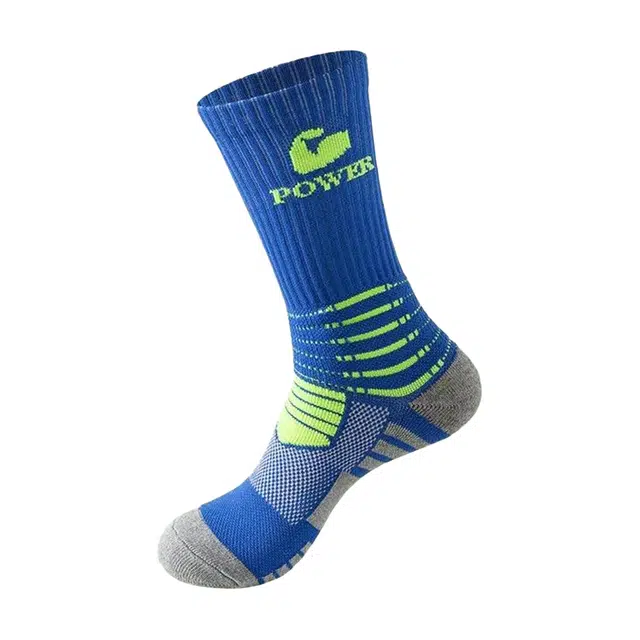 普鲁士多特蒙德 舒适透气亲肤吸汗防滑耐磨毛巾底训练实战篮球袜 男款 组合装