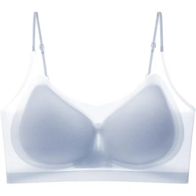 皇室品轩 冰丝超薄无痕内衣女无钢圈小胸聚拢隐形夏季吸汗透气舒适美背 文胸 女款