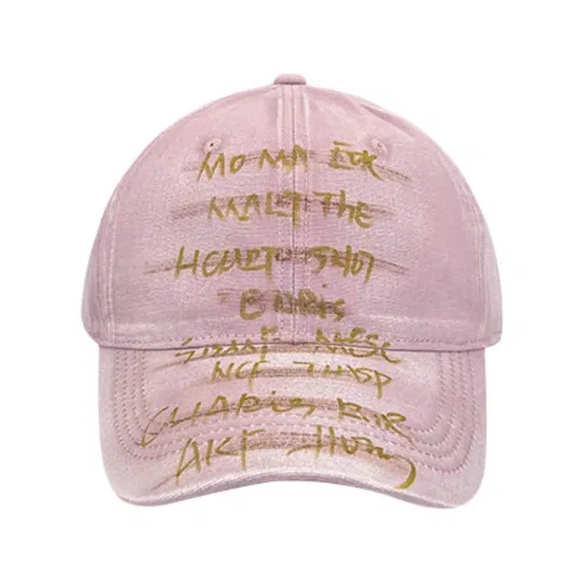 艾佳微 个性小众涂鸦遮阳帽深顶百搭大头围显脸小运动字母 棉 鸭舌帽 男女同款情侣款