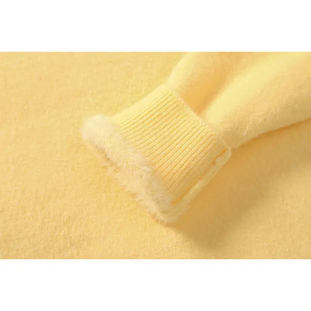 欧迪芬 软糯慵懒风宽松保暖基础款打底衫日常加厚百搭柔软舒适圆领套头毛衣 男女同款