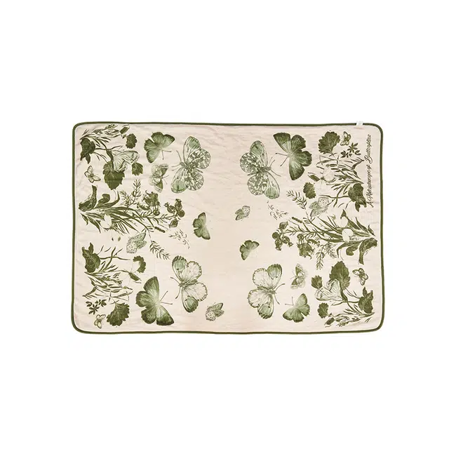 大英博物馆 盖亚·安德森猫系列 针织提花盖毯 萌马日进斗金毛毯 以梦为马提花毯盖毯 蝴蝶毛绒沙发午睡毯 聚酯纤维 披肩 男女同款情侣款