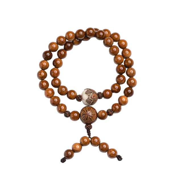 仙园韵 海椰子文玩懒人盘玩佛珠新中式国风复古精致时尚潮流小众轻奢高级感文玩盘玩 菩提籽 手串 男女同款情侣款