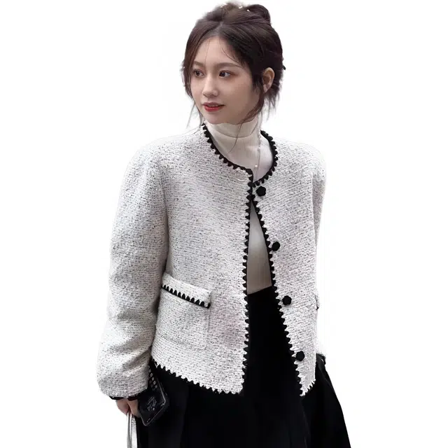 小卷要加油 法式小香风短款外套女春秋高端名媛气质小个子冬季高级感大衣 女款