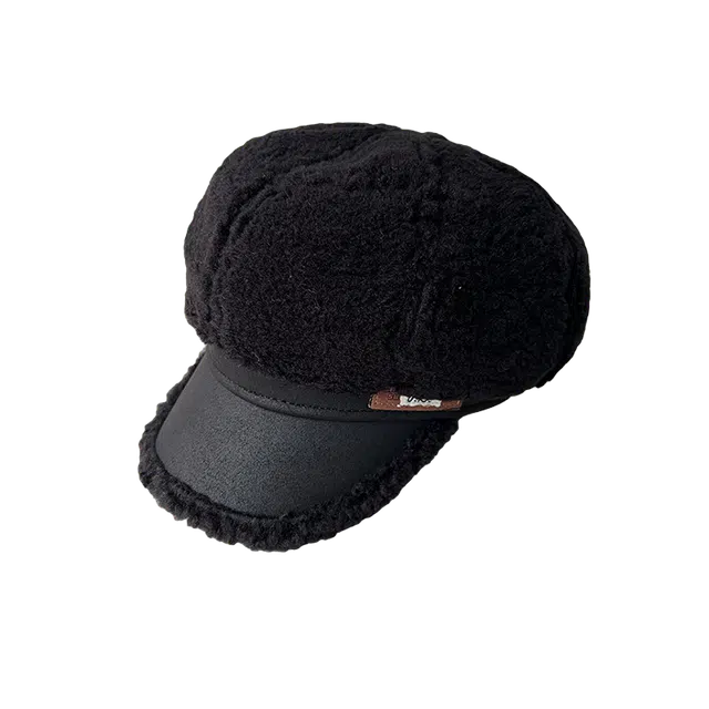杨同学 韩版羊羔绒保暖时尚舒适显气质 腈纶 贝雷帽 女款