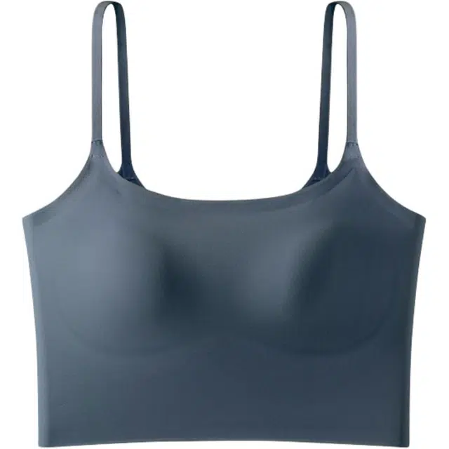 皇室品轩 女吊带一体抹胸美背内衣背心式无痕小胸聚拢运动胸罩文胸 女款