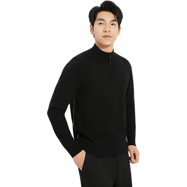 利郎 都市休闲装饰简约毛衣 男款