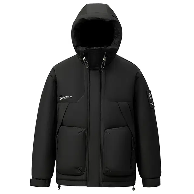 鸭鸭 休闲百搭短款时尚加厚鸭绒羽绒服 男款