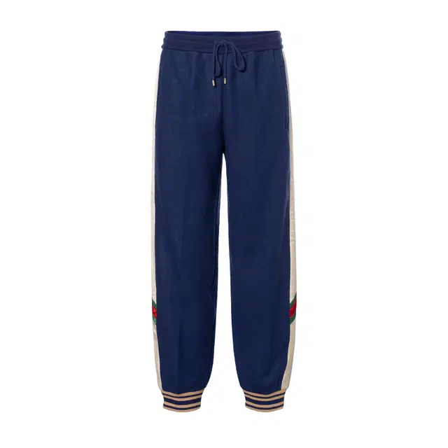 Gucci SS23 Striped Track Pants Blue