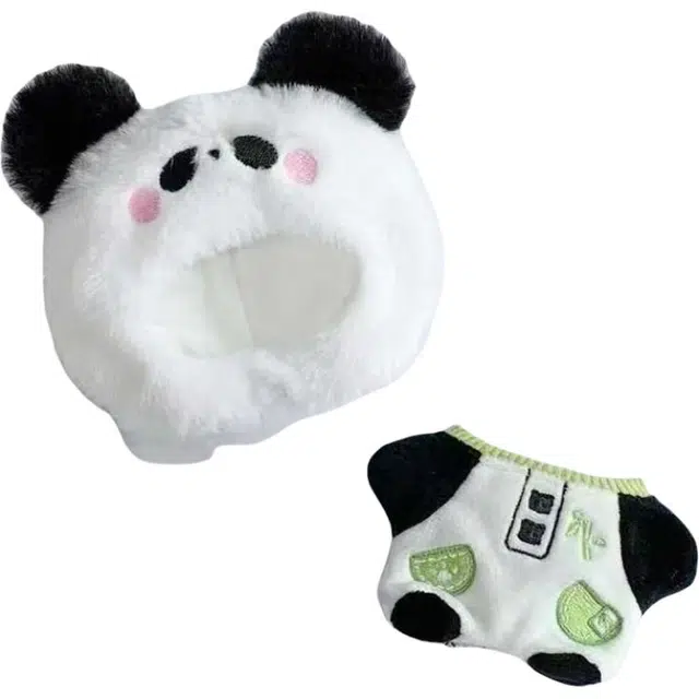 启启 可爱大熊猫海星体套装 呆萌治愈 娃衣着替