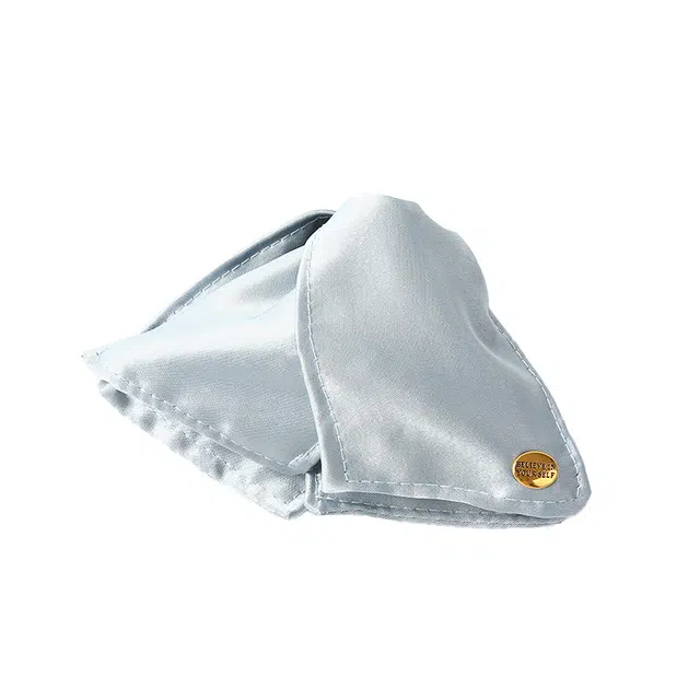 如花梦 缎面贝壳三角金标鲨鱼夹高级感通勤盘发 布艺 发夹 男女同款情侣款