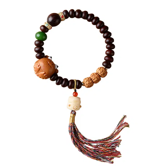 子婳 时来运转招财纳福聚财聚福精致设计美观大方文玩盘玩小巧便携手饰#好运 菩提籽 手串 男女同款情侣款