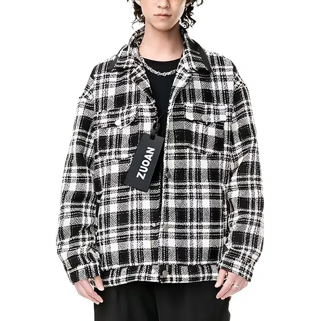 左岸 美式复古潮流休闲外套设计翻领单排扣简约时尚宽松百搭舒适学院风户外港风潮牌夹克 男款