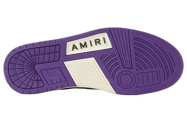 AMIRI Skel-Top Low White Purple