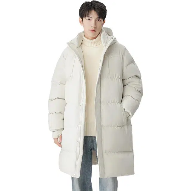 太子龍 美式时尚个性休闲中长款潮流连帽潮牌面包服加厚保暖棉衣宽松外套棉服 男女同款