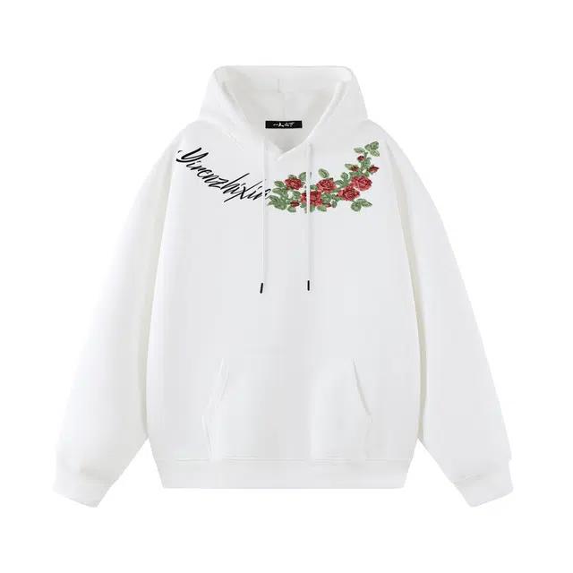 一人之下 字母连帽美式街头情侣国潮牌套头卫衣 男女同款