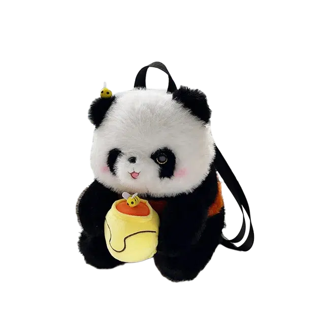 哈杰布雷特 卡通森系蜂蜜罐熊猫 可爱软萌 玩偶周边