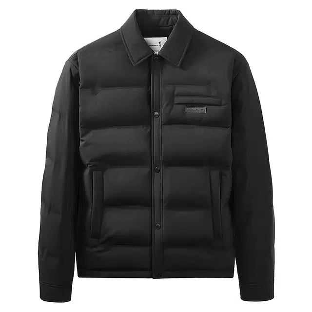 与狼共舞 奢暖鹅绒高充绒石墨烯蓄热高密防水衬衫式轻暖时尚耐磨羽绒服 男款