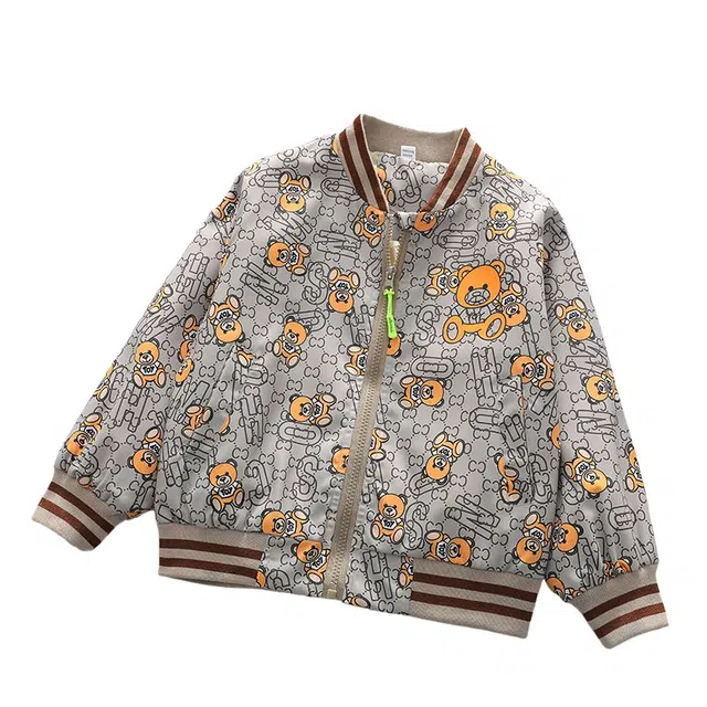 吉姆沃克夹克 外套春秋款儿童中小童帅气男宝宝卡通棒球服潮