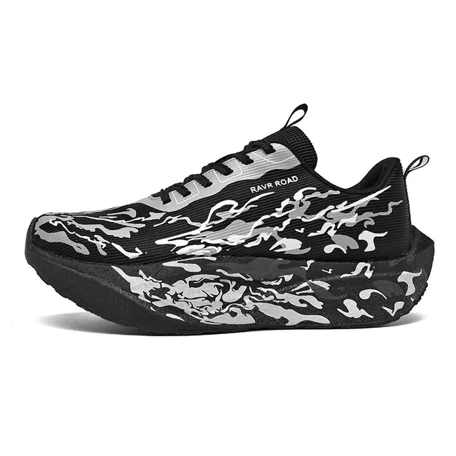 金莱克 荧光款 碳板 爆米花轻透缓震运动跑步鞋 减震包裹性耐磨透气防滑 低帮 训练鞋 男女同款