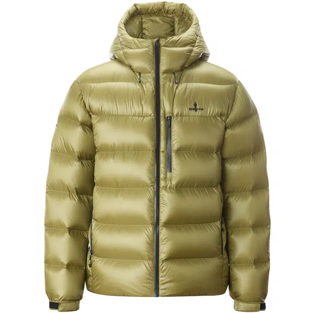 比音勒芬 金秋臻选静默复古老钱风穿搭舒适百搭时尚大气气质都市质感基础户外保暖鹅绒一手长连帽长袖羽绒服 男款