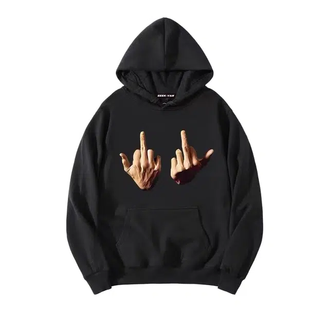 吉姆沃克卫衣 美式潮牌国潮情侣男宽松潮流上衣手指帽衫